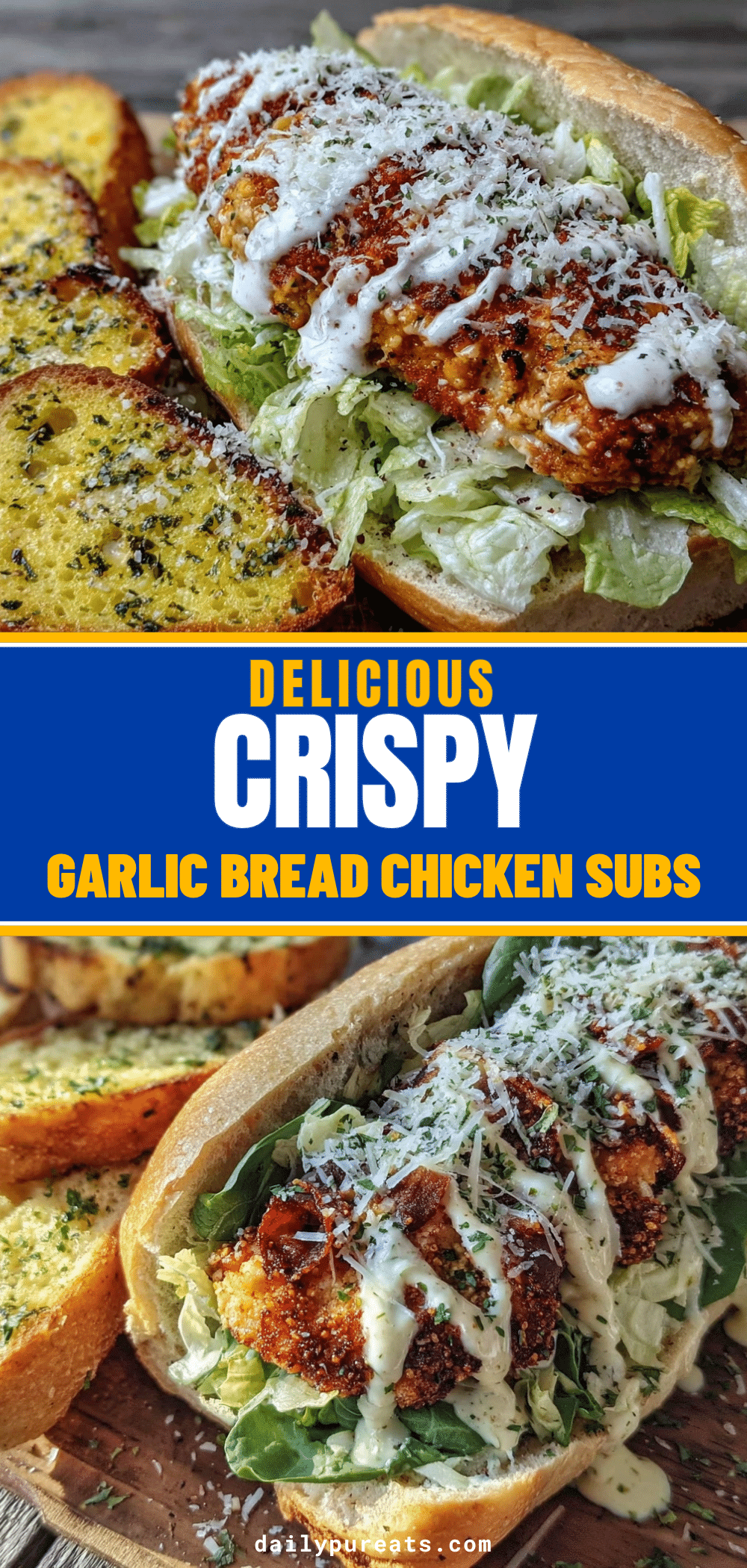 creamy chicken caesar subs recipe