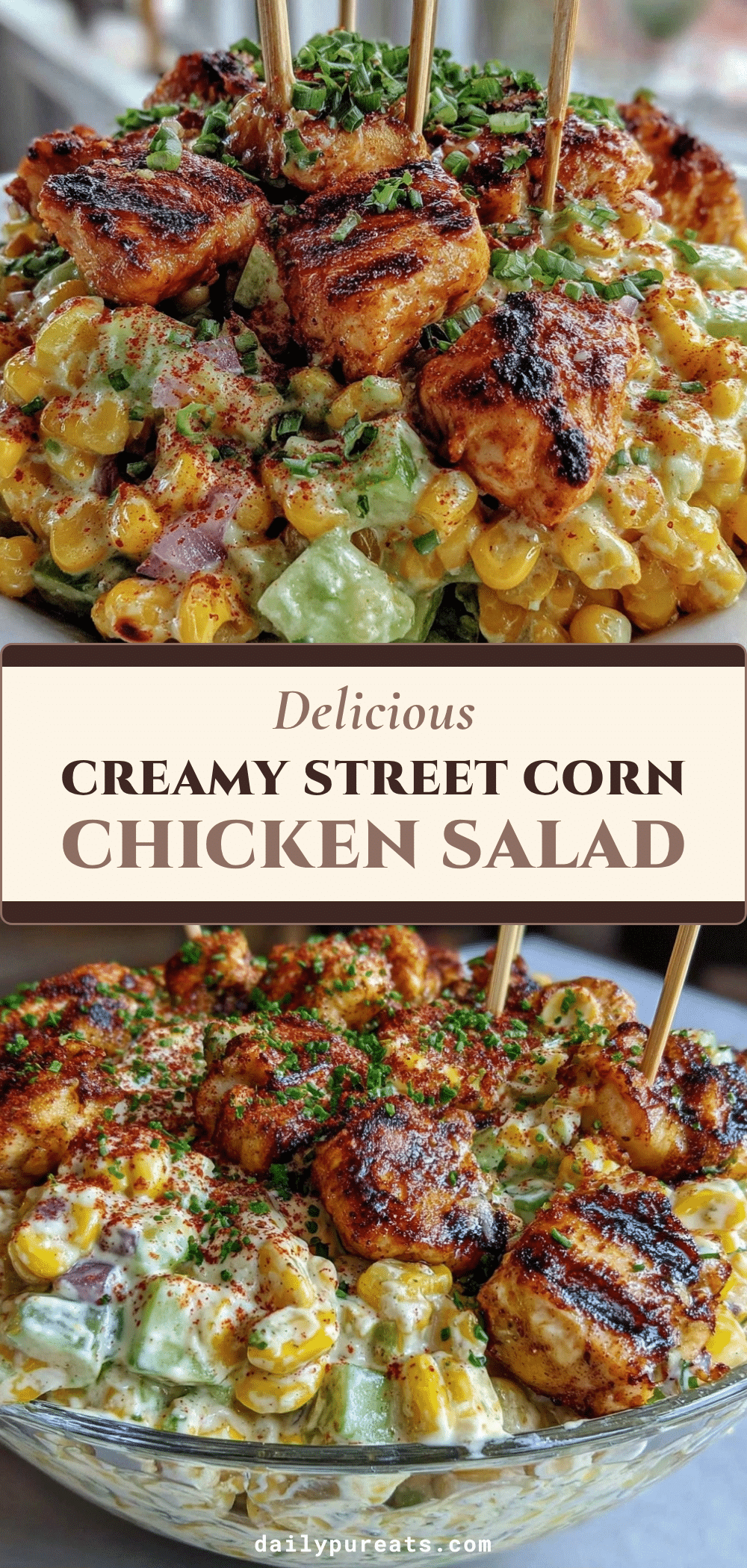 Homemade Street Corn Chicken Salad recipe
